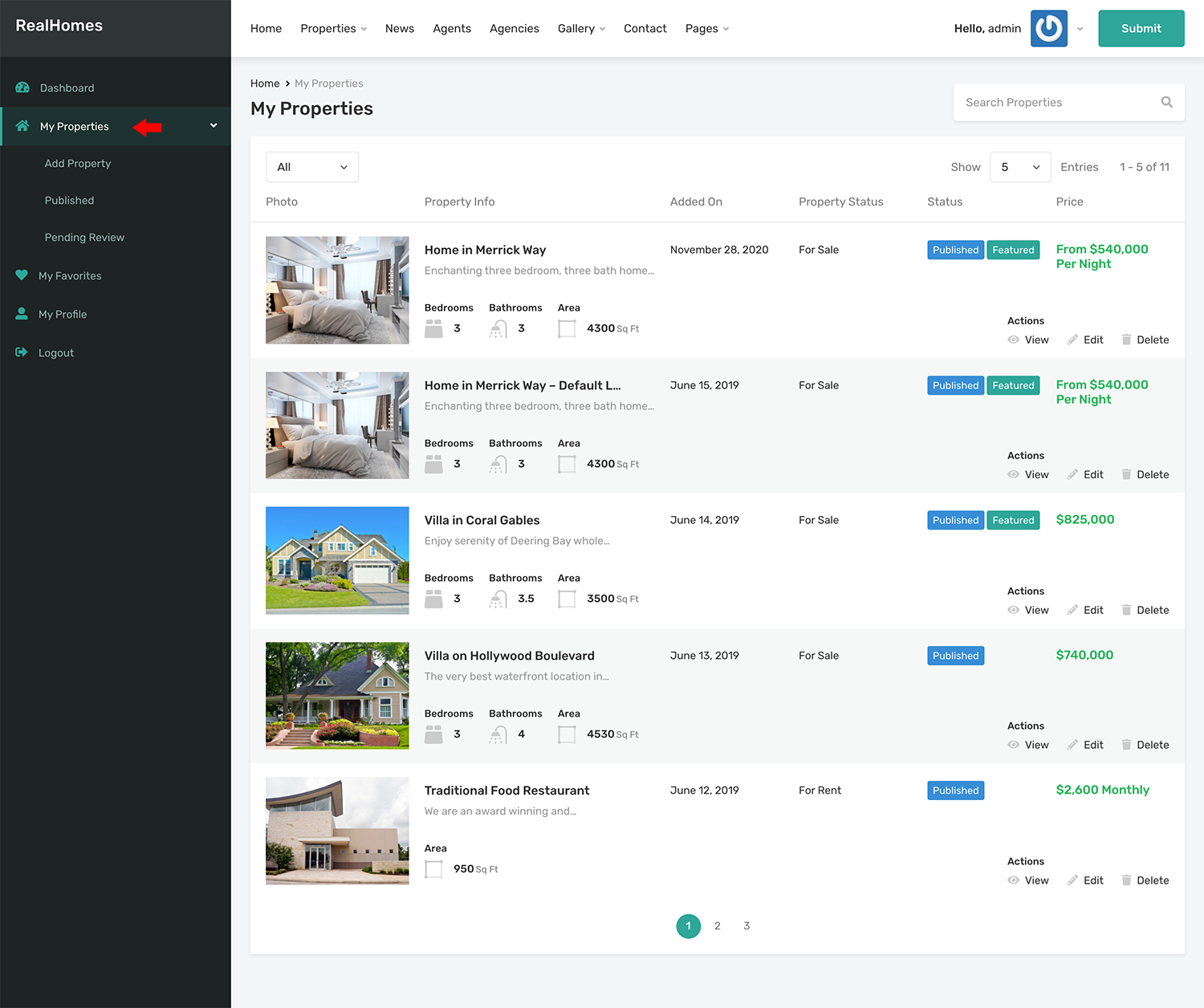 RealHomes Documentation