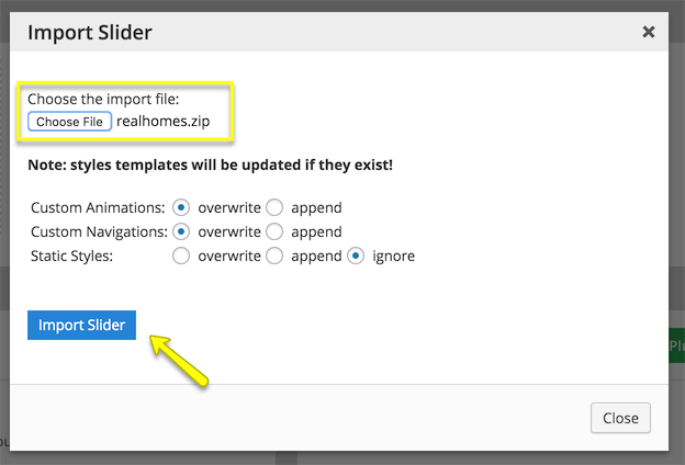 Home Page Slider