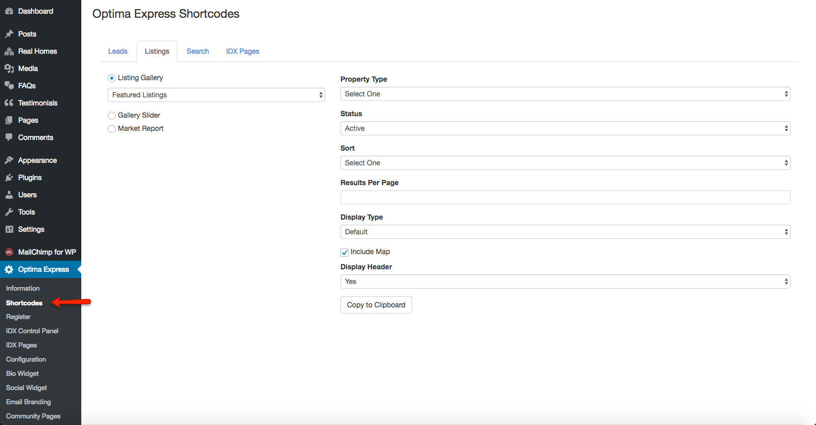 Creating slider using iHomeFinder content