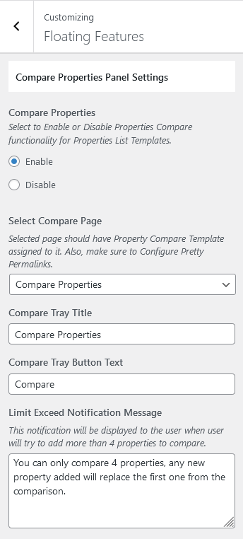 RealHomes Compare Page
