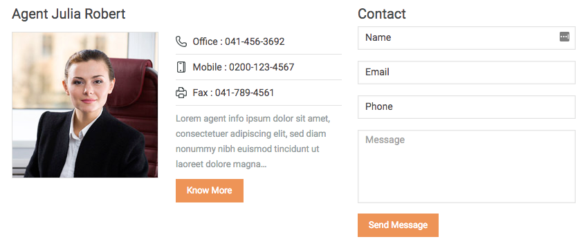 Agent On Property Page
