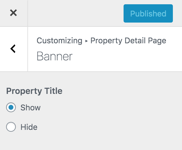 Banner Settings