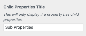 Basic Settings of Property Detail Page