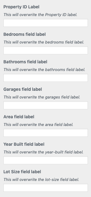 Basic Settings of Property Detail Page