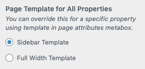 Basic Settings of Property Detail Page