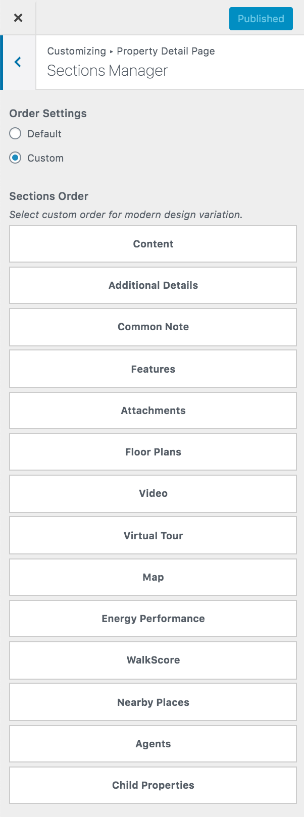 Section Manager Modern