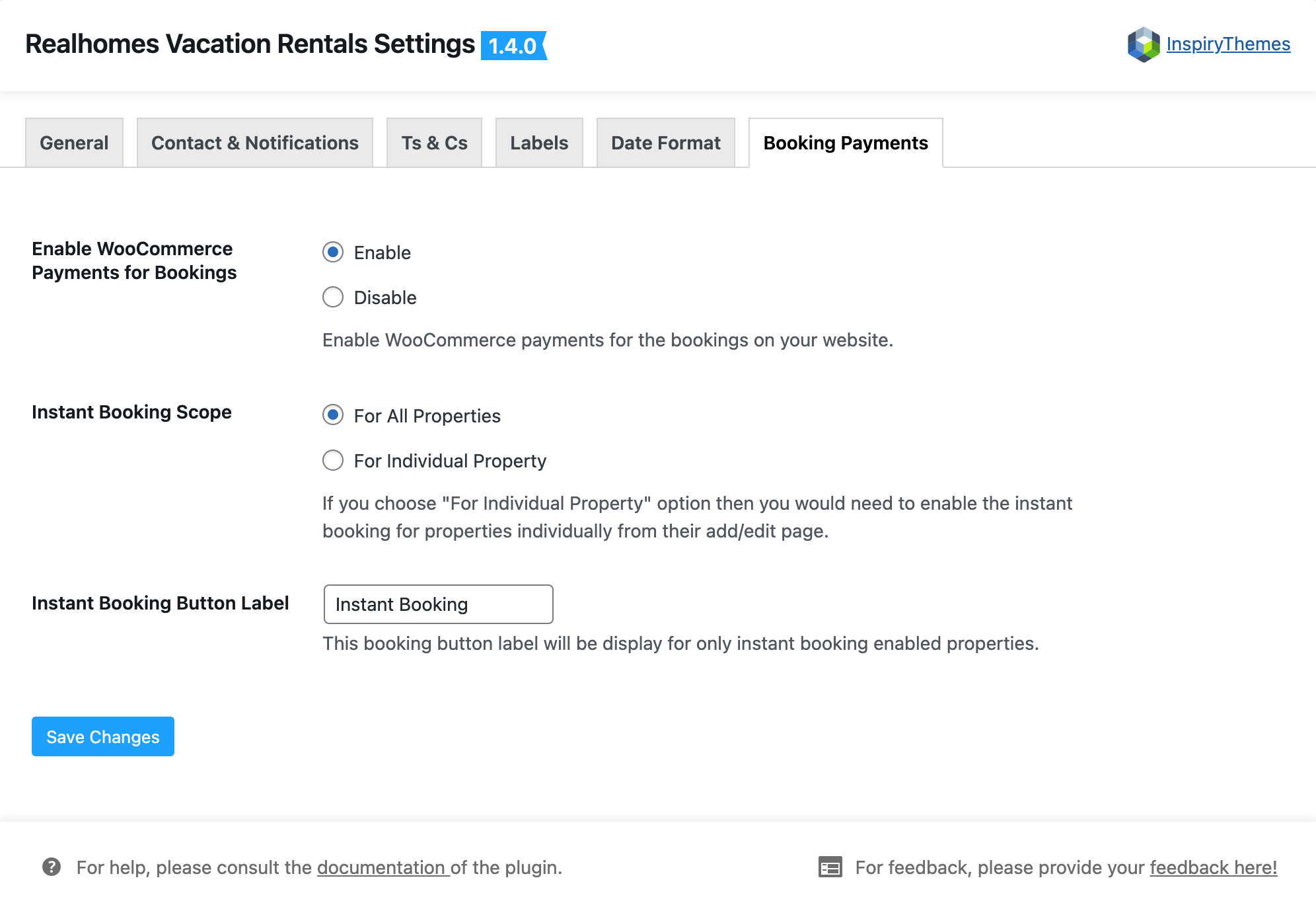 Vacation Rentals Booking