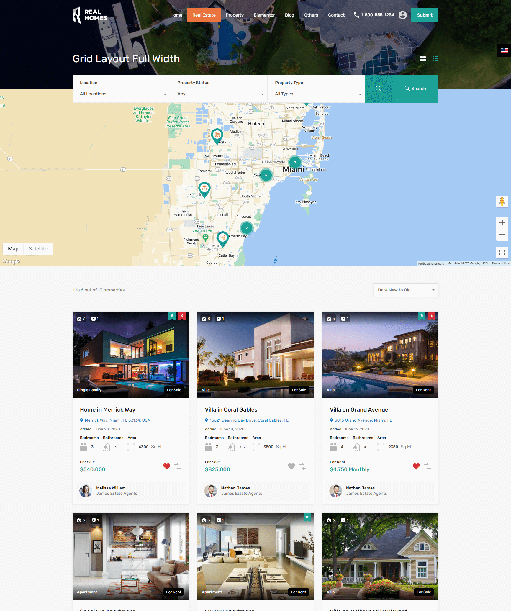 Modern - Grid Fullwidth Layout