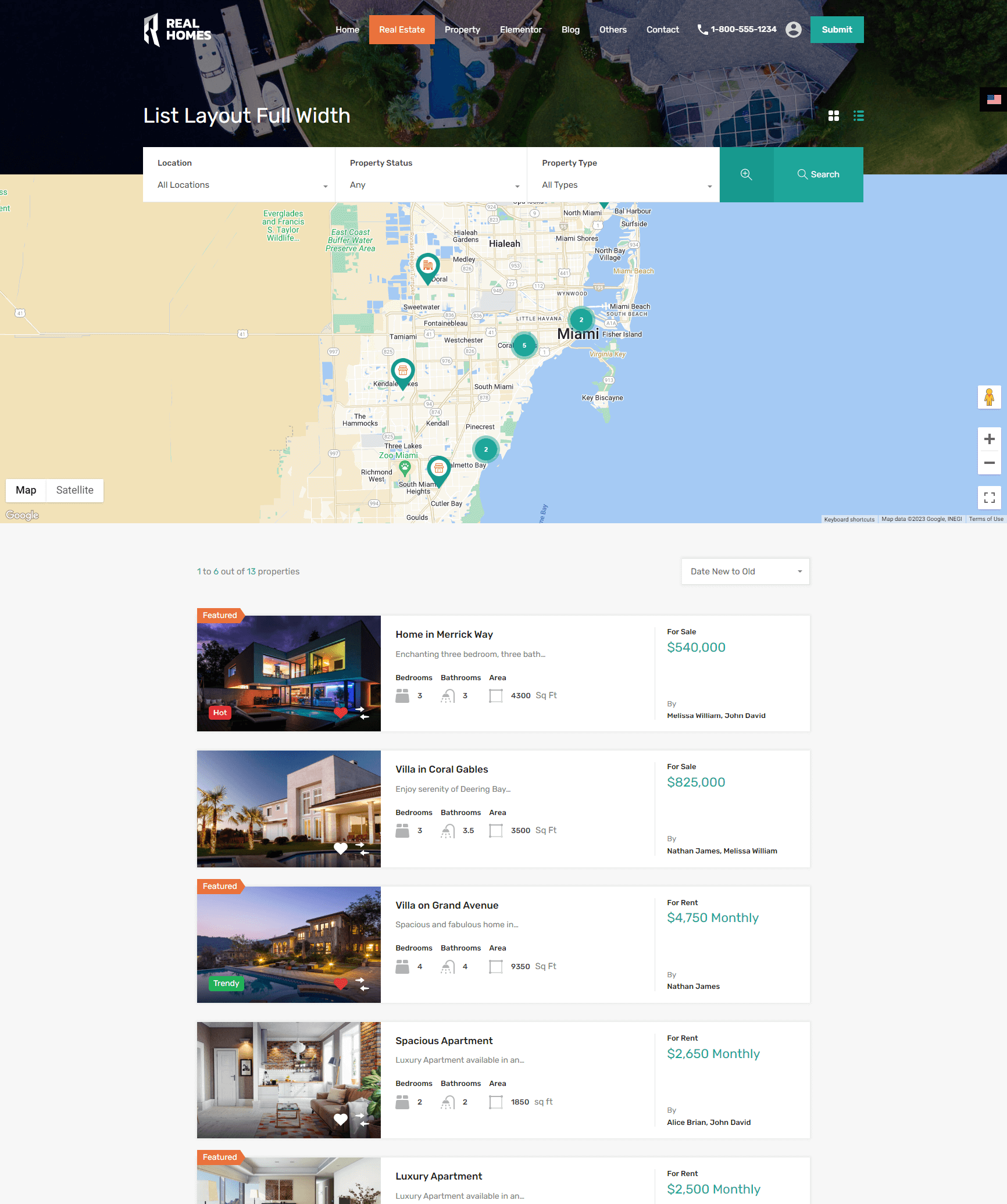 Modern - List Fullwidth Layout