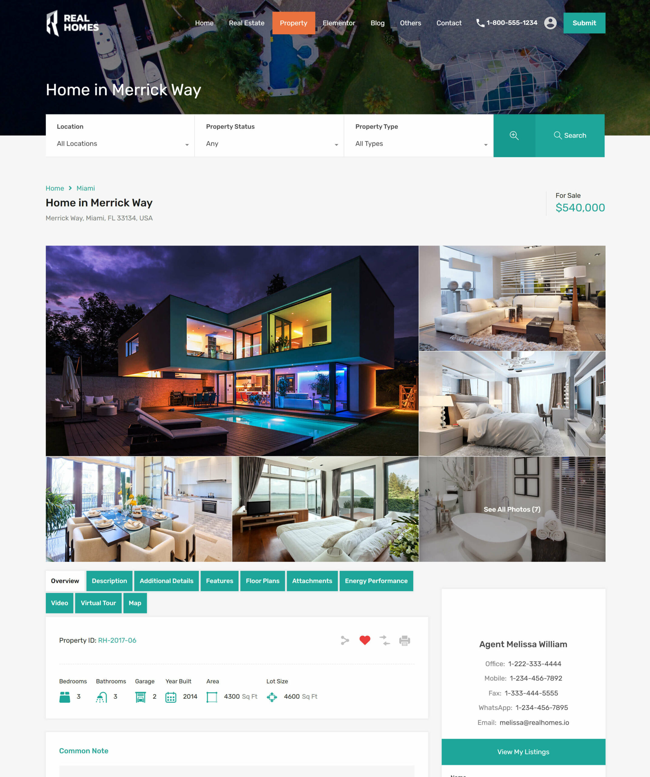 Modern - Horizontal Tabs