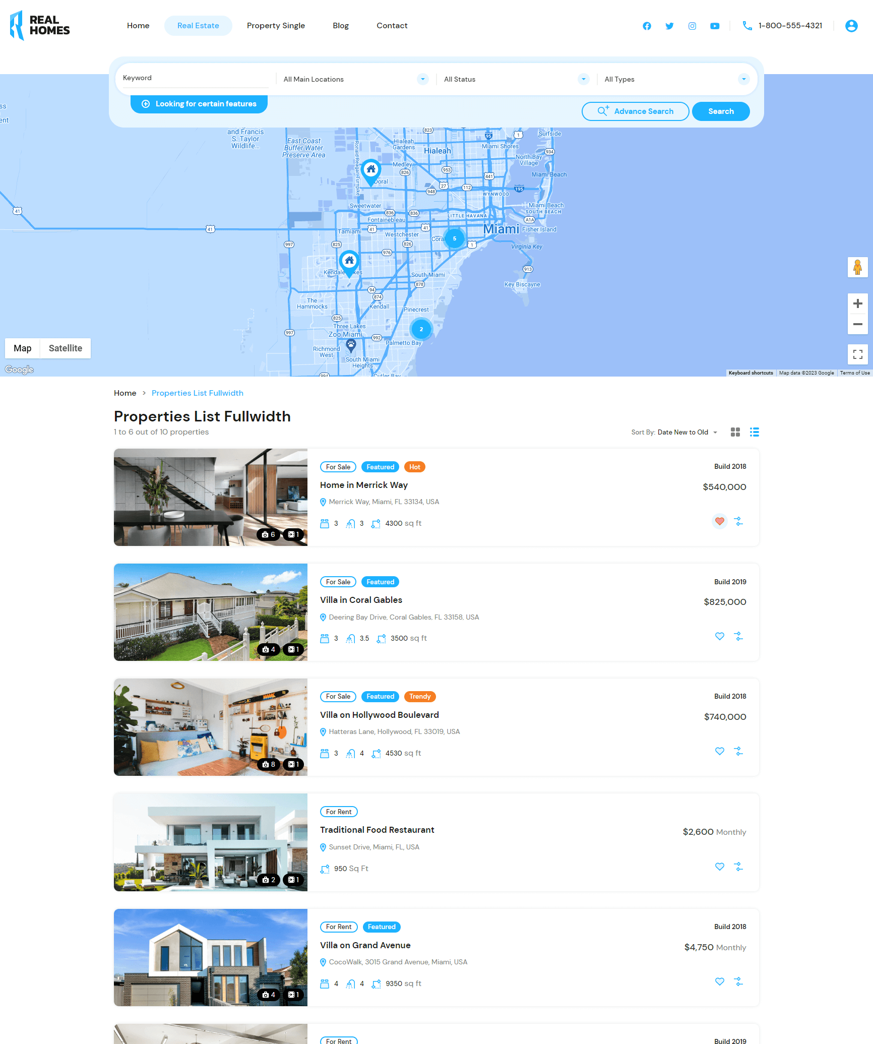 Ultra - List Fullwidth Layout